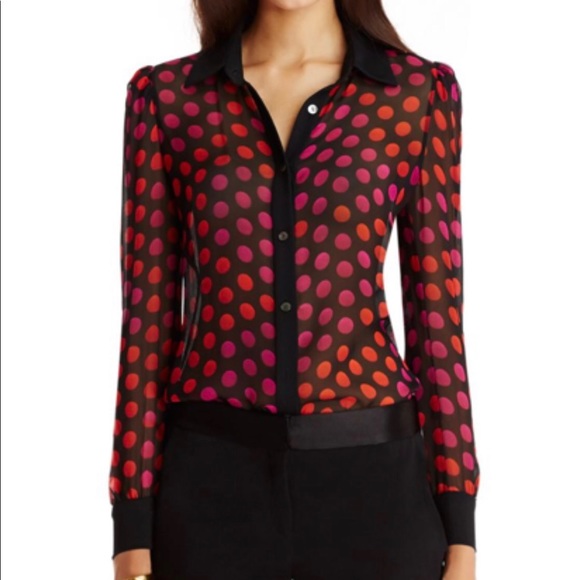 Diane Von Furstenberg Tops - Diane Von Furstenberg Mariah Silk Shirt